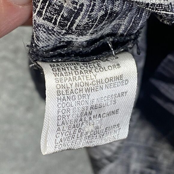 Tommy BahamaBlack and Gray Flora Striped Silk Floral Design 2XL - Picture 11 of 13